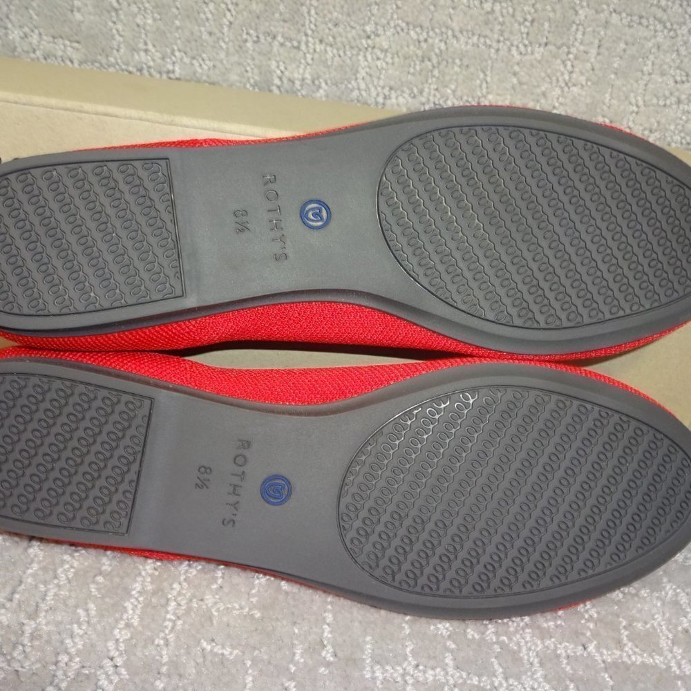 Rothys The Flat Women's Size 8.5 Us Red Ruby Roun… - image 6